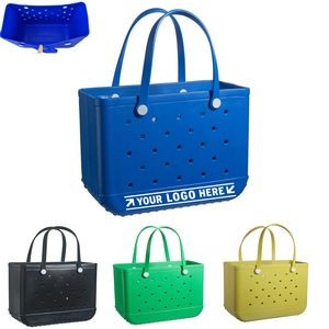 Oversized Rubber Beach Tote Bag