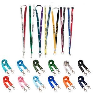 Lanyard With Double Lobster Clip For ID Card