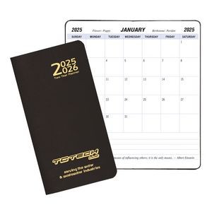 Two Year Pocket Planner w/ Leatherette Cover