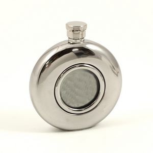 5 Oz. Stainless glass Center Round Flask