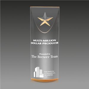 StarLite Tower Award™ w/Carved Star (3"x8"x1")