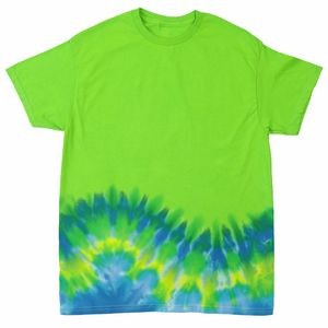 Bright Green Bottom Wave Short Sleeve T-Shirt