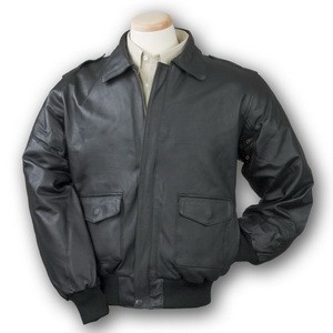 Napa Leather Bomber Jacket (Black)