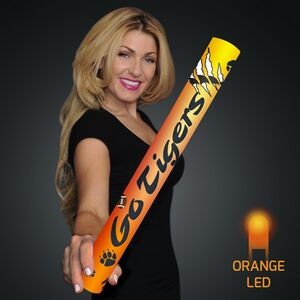 Fully Wrapped 16" Orange LED Foam Cheer Stick - Domestic Imprint