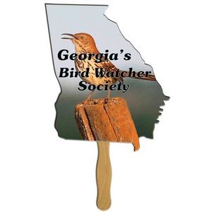 Georgia State Hand Fan Full Color (1 Side)