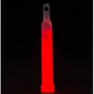 Imprinted USA Made 6" Red Glow Light Sticks
