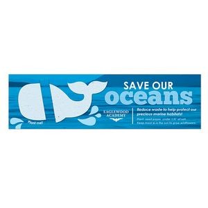 Save Our Oceans Plantable Whale Bookmark