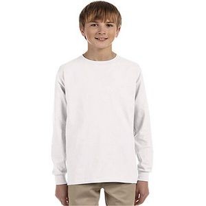 Gildan First Quality Youth Long Sleeve T-Shirt - White - XL (Case of 1