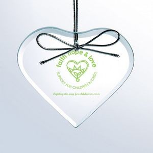 Beveled Glass Heart Ornament