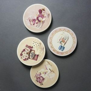 Round Recycle Absorbent Paper Coaster
