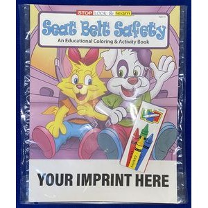 Seat Belt Safety Coloring Book Fun Pack
