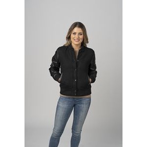 Ladies' Wool & Leather Varsity Jacket