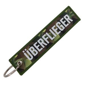 5" x 1 1/4" Camouflage Embroidery Key Tag