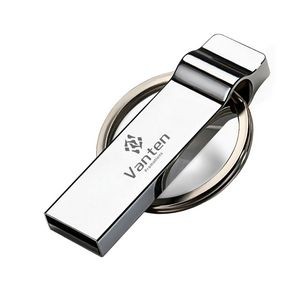 Metal USB Flash Drive w/Split Ring