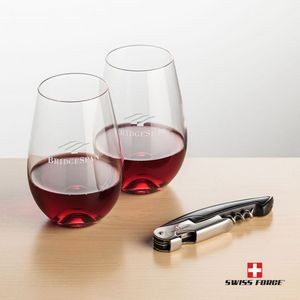 Swiss Force® Opener & 2 Boston Wine - Black