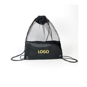 Mesh Drawstring Bag Backpack