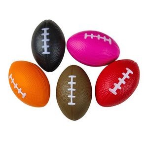 PU Double Color Rugby Football Stress Ball Reliever