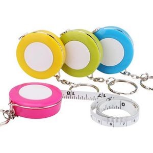 60" Round Plastic Measuring Tape with Keyring