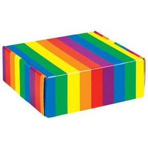 Rainbow Corrugated Mailer Box (8"x8"x3")