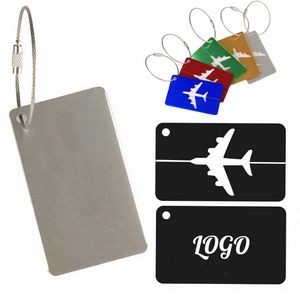 Aircraft-shaped Aluminum Alloy Luggage Tag Consignment Tag