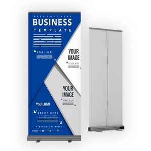 Retractable banner fully sublimated 31.5 x 71 inches