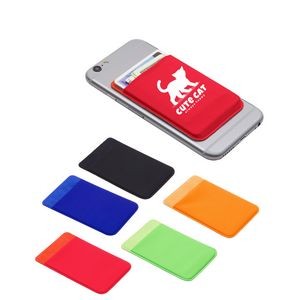 Leather Adhesive Phone Card Holder