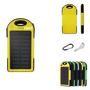 Solar Power Bank With Carabiner