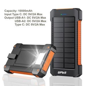 Solar Phone Charger /Power Bank with Flash Light