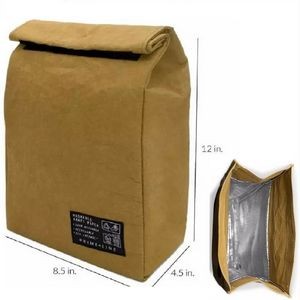 Reusable Insulated Classic Brown Paper Lunch Bags