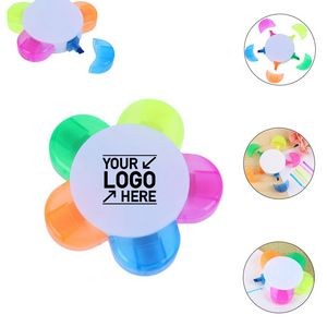 Flower Shaped Multi-Color Highlighters