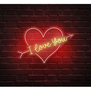 I Love You Neon Sign (52 " x 30 ")