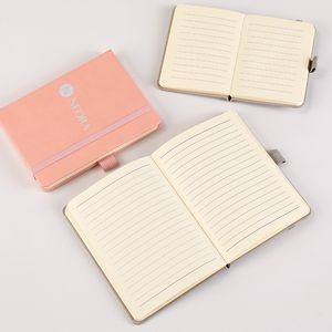 Handy Notebook With Bookmark And Strap