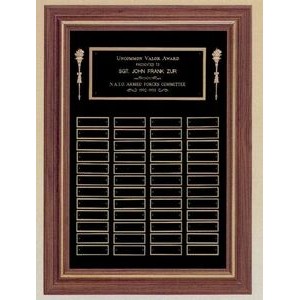Perpetual Series 24 Plate Plaque w/ Black Velour Background (15"x18")