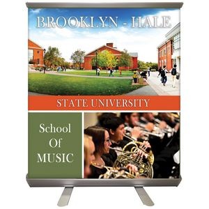 32'' x 36" Custom Digitally Printed Retractable Banner Stand