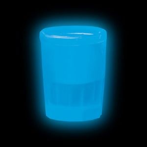 1 1/2 Oz. Blue Glow Shooter Glass