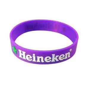1" Embossed Printed Custom Silicone Wristbands