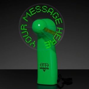 Pre-Programmed Green Mini Fan with Green LED - Domestic Print