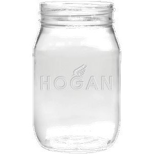 16 Oz. Shindig Jar Glass - Etched