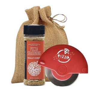Pizza Cutter and Seasoning Kit
