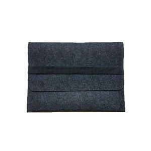 Black Felt Sleeve Laptop Carrying Case for 13.3" Mac Book Pro Air