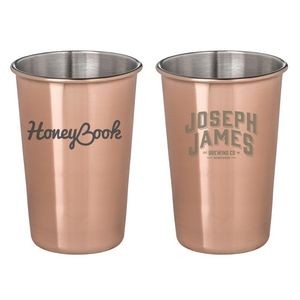 16 Oz. McGuire's Copper Plated Pint Glass Cup