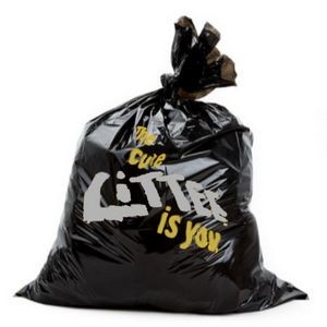Litter Garbage Bags 2 Colors 1 Side (26"x36")