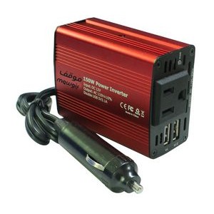 150W 12V to AC 110V Car Power Inverter With Dual 3.1A USB Ports