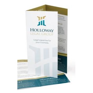 Full Color Uncoated, Gloss or Dull Brochure (11"x17")