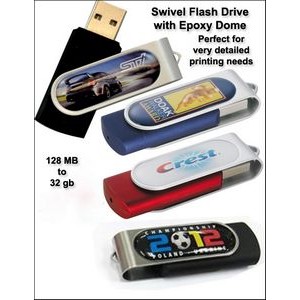Swivel Epoxy Flash Drive - 64 GB Memory