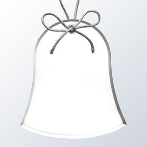 Acrylic Ornament with Silver String - Bell