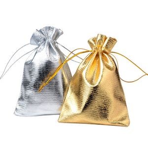Luxury Gold and Silver Gift Drawstring Bag