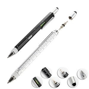 Metal Tool Pen With Multi Rulers