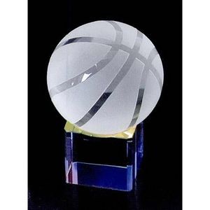 4" Basketball Award w/Clear Base
