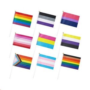 Rainbow Handheld Flag
